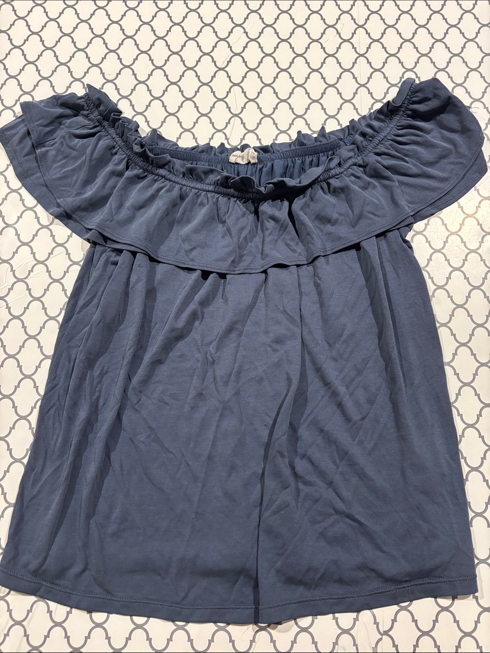 Off-Shoulder Ruffle Women's Top